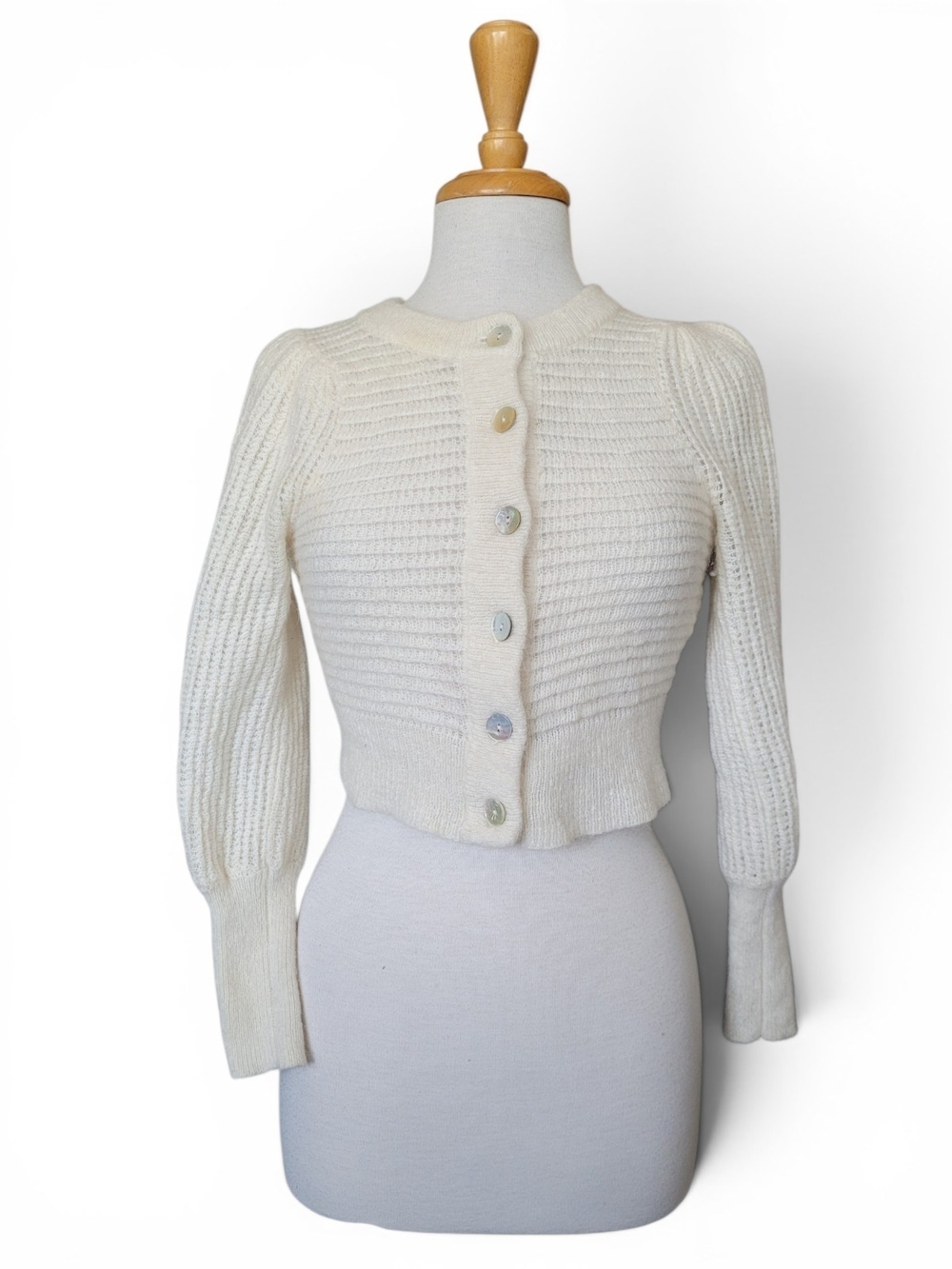 Wilfred Alessia Alpaca Blend Cardigan Birch Cream XS - Picture 3 of 15
